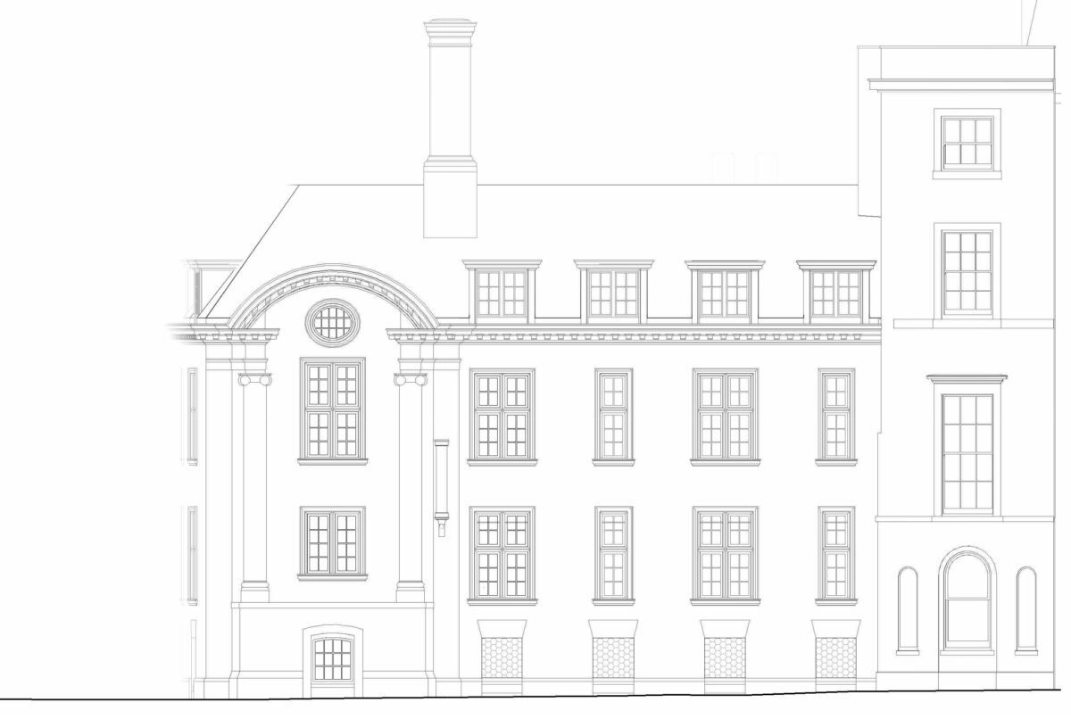 Hobson's Building St Catherine College - Eastern Elevation