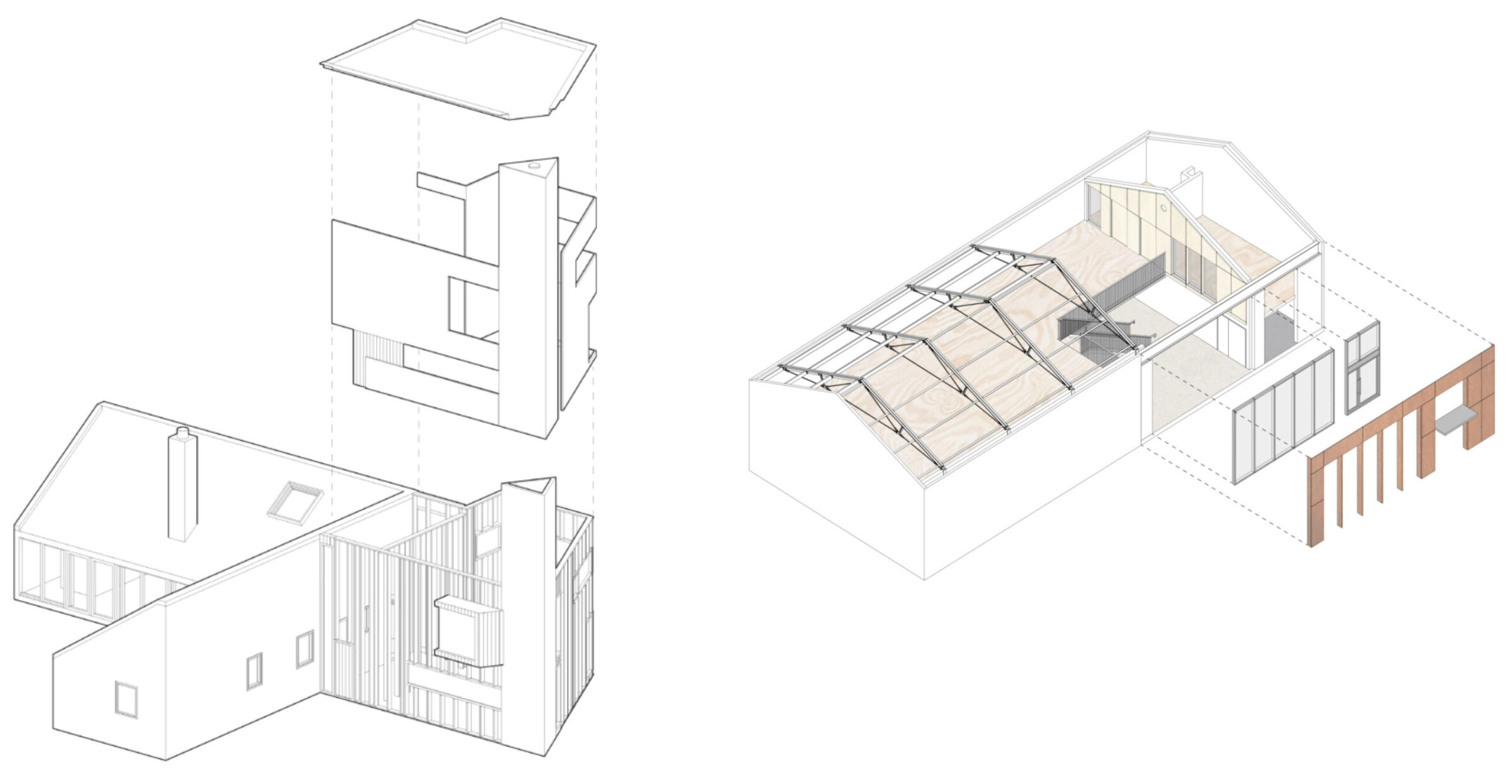 Savills Botanic House Office Fitout Exploded Axo